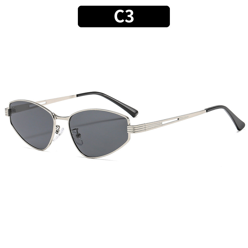 Chic Geometric Cat-Eye Sunglasses