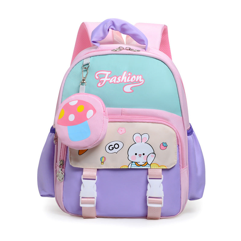 Playful Cartoon-Themed School Backpack Bowlift