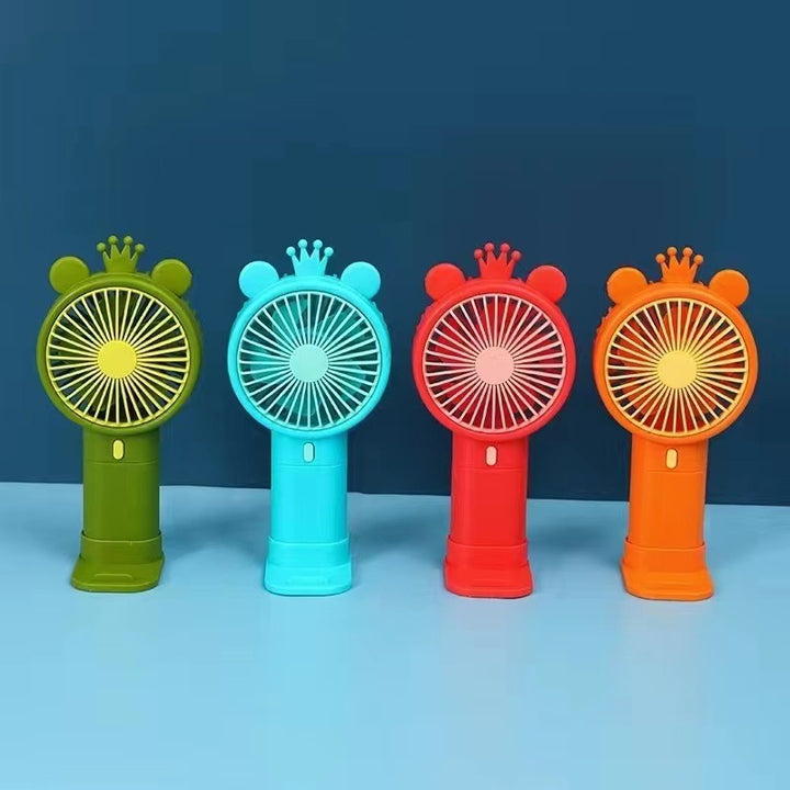 Creative Cartoon-Themed Handheld Fan Bowlift