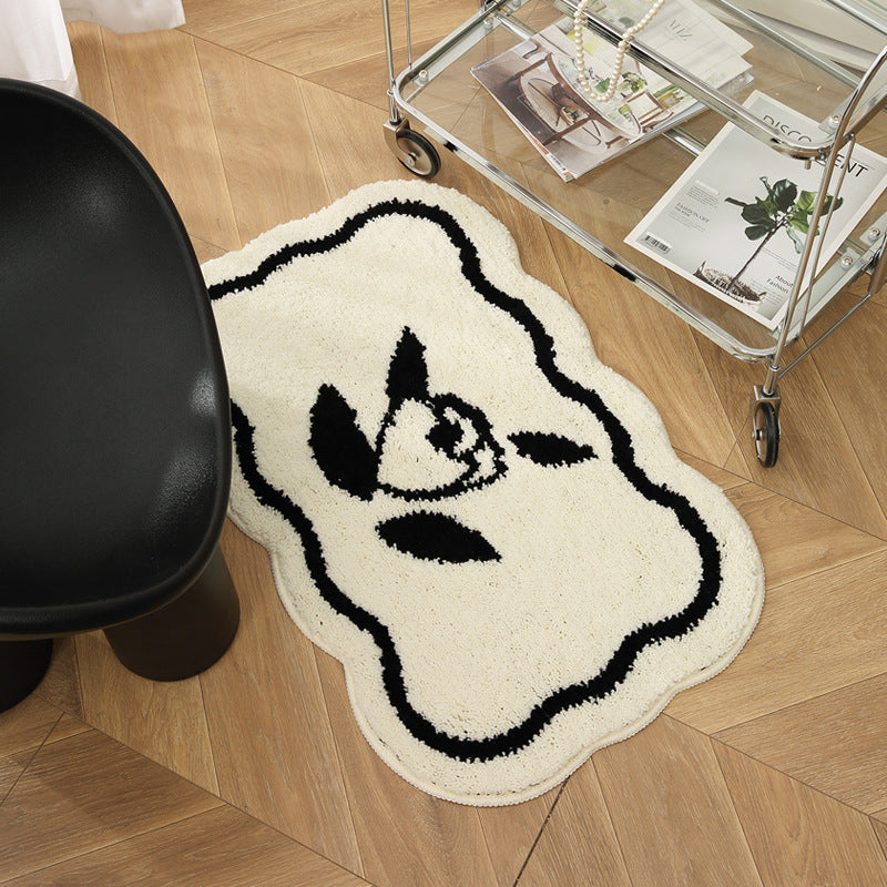 Heart-Shaped Decorative Bath Mat Bowlift