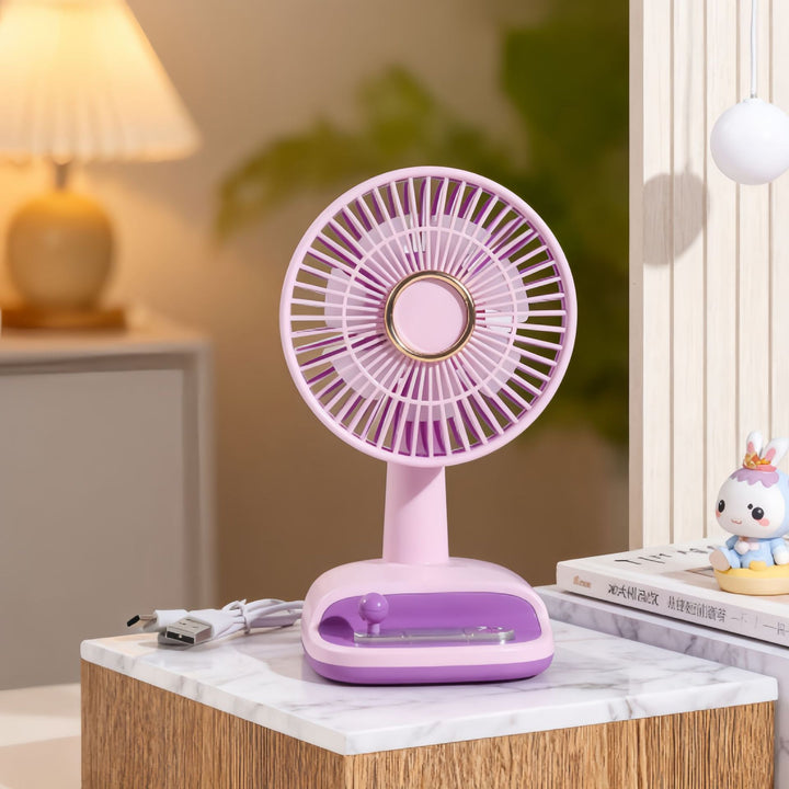 Women's Mini Fan with Cute Animal Design Bowlift