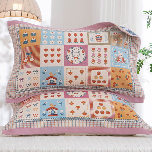 Women's cushion covers with cheerful patchwork design Bowlift