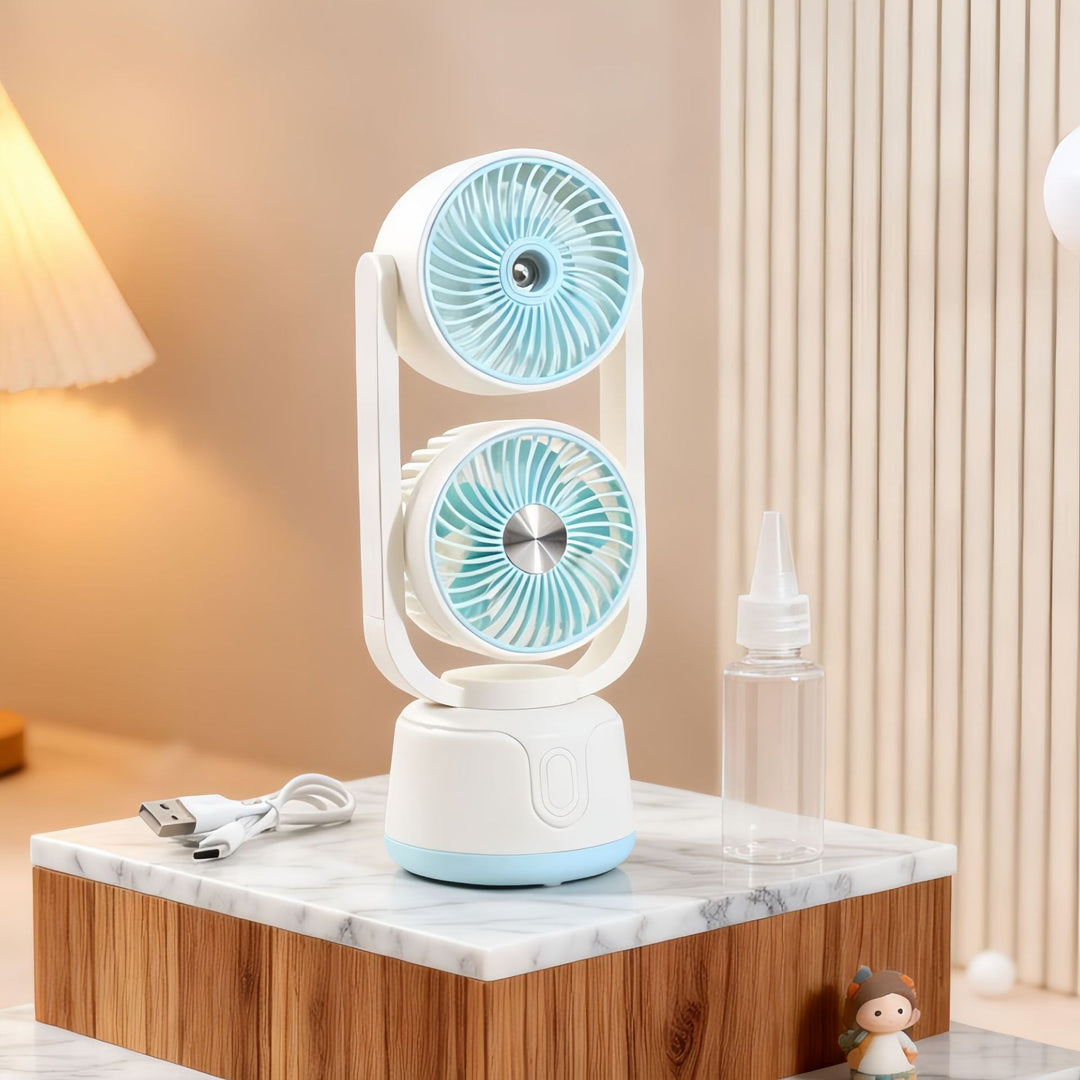 Ladies multifunctional table fan with spray function Bowlift