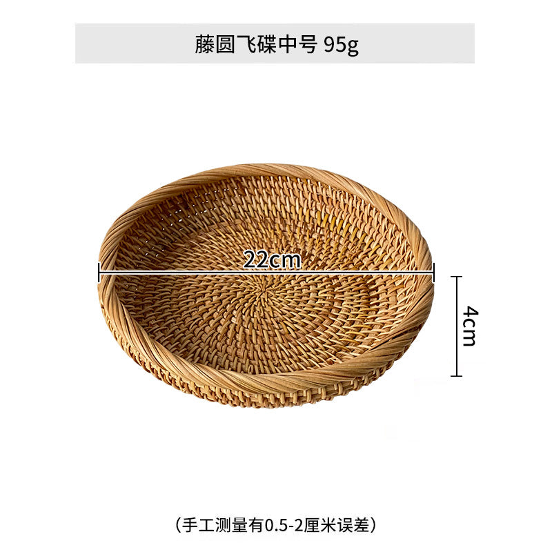 Ladies chic round basket made of natural willow material Bowlift
