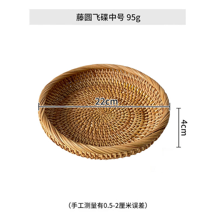 Ladies chic round basket made of natural willow material Bowlift