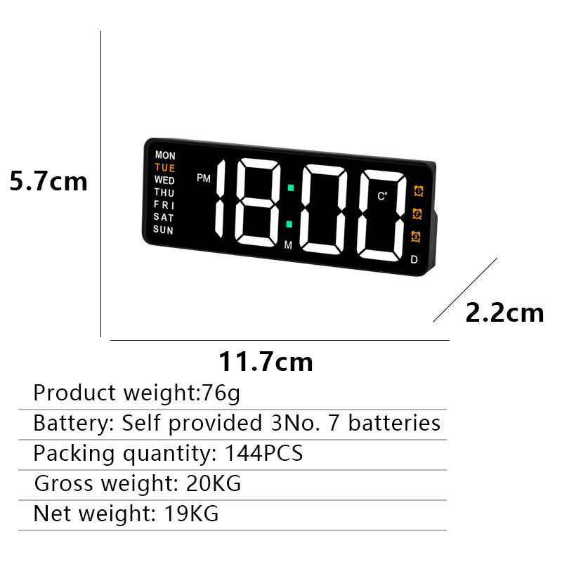 Digital Wall Clock Bowlift
