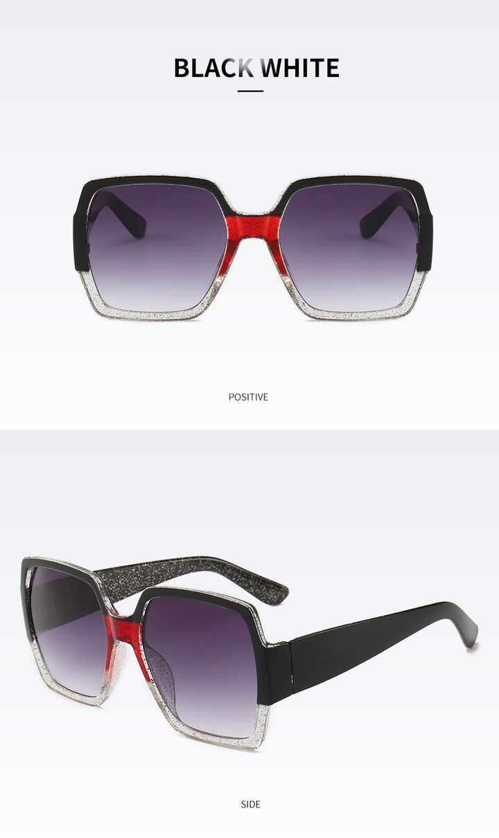 Sparkling Geometric Frame Sunglasses Bowlift