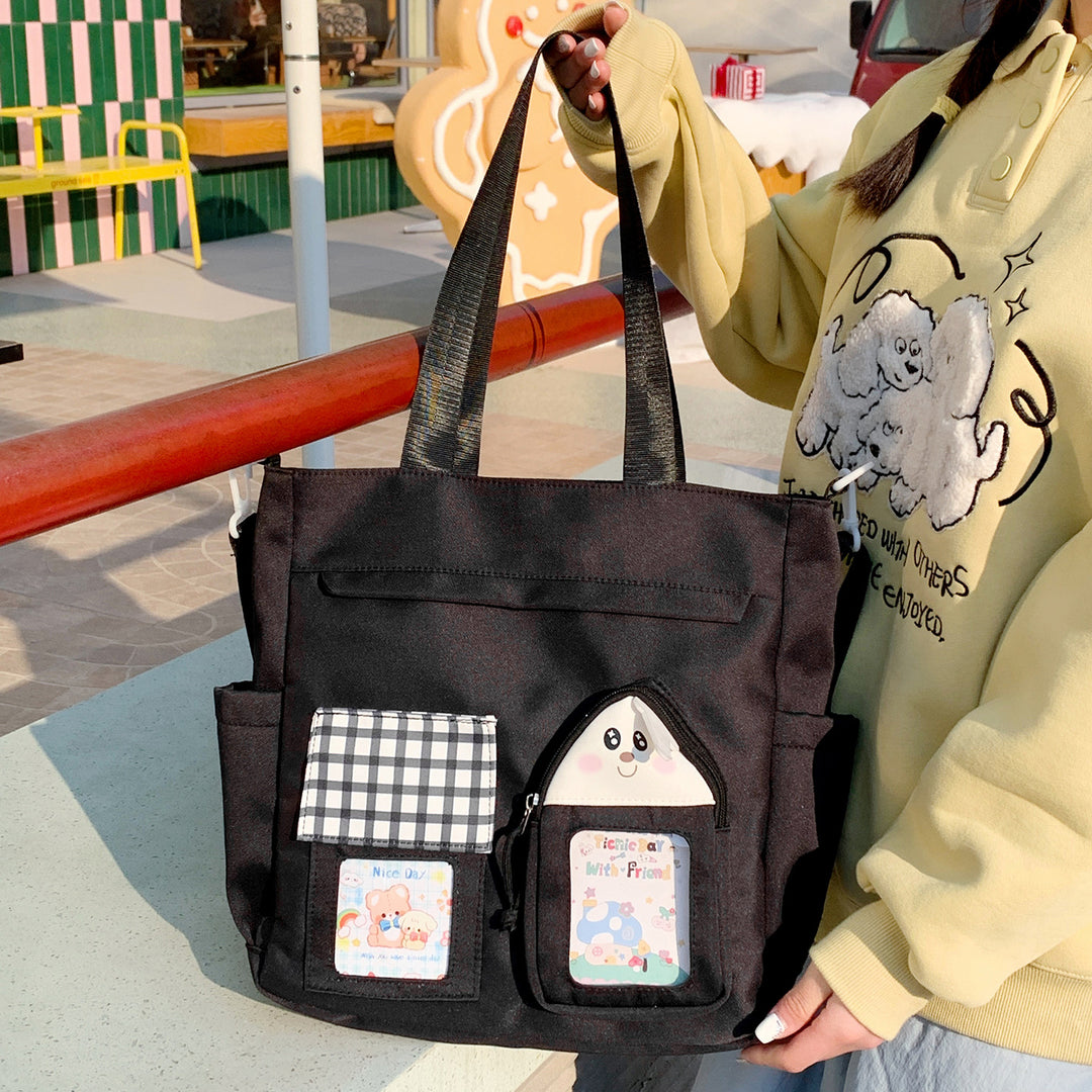 Tote bag with Playful Design and Thoughtful Compartments Bowlift
