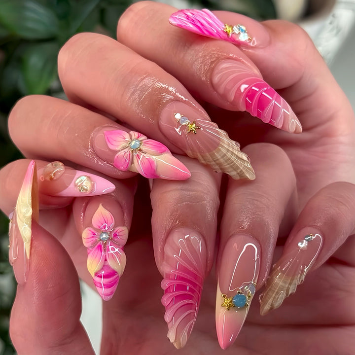 Floral Nail Art Bowlift