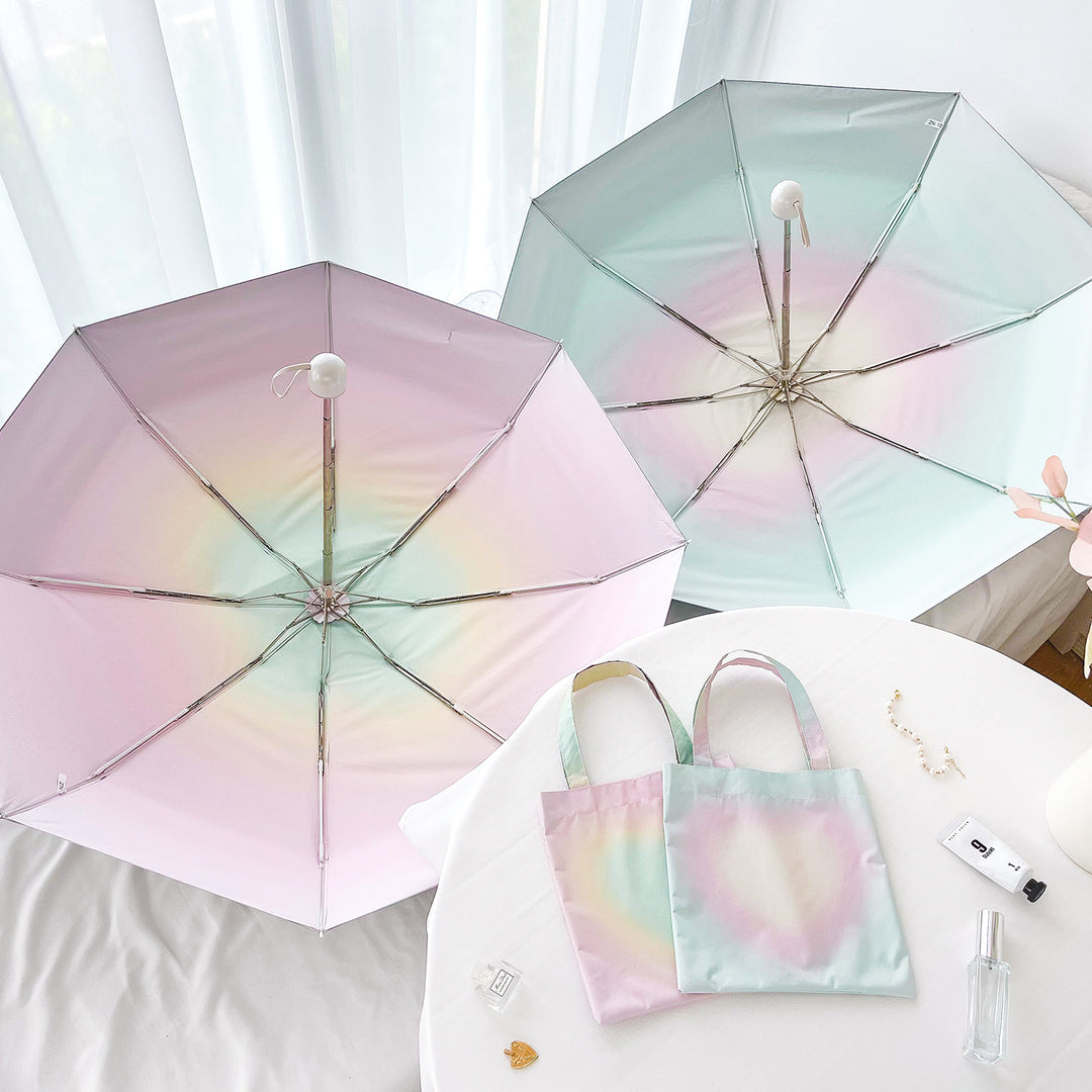 Women's UV Protection Umbrella with Shimmering Design Bowlift
