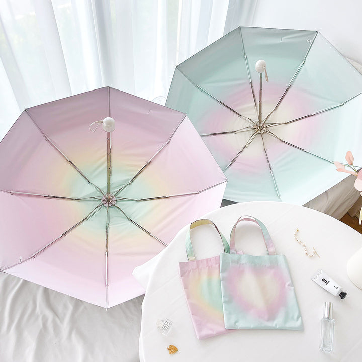 Women's UV Protection Umbrella with Shimmering Design Bowlift
