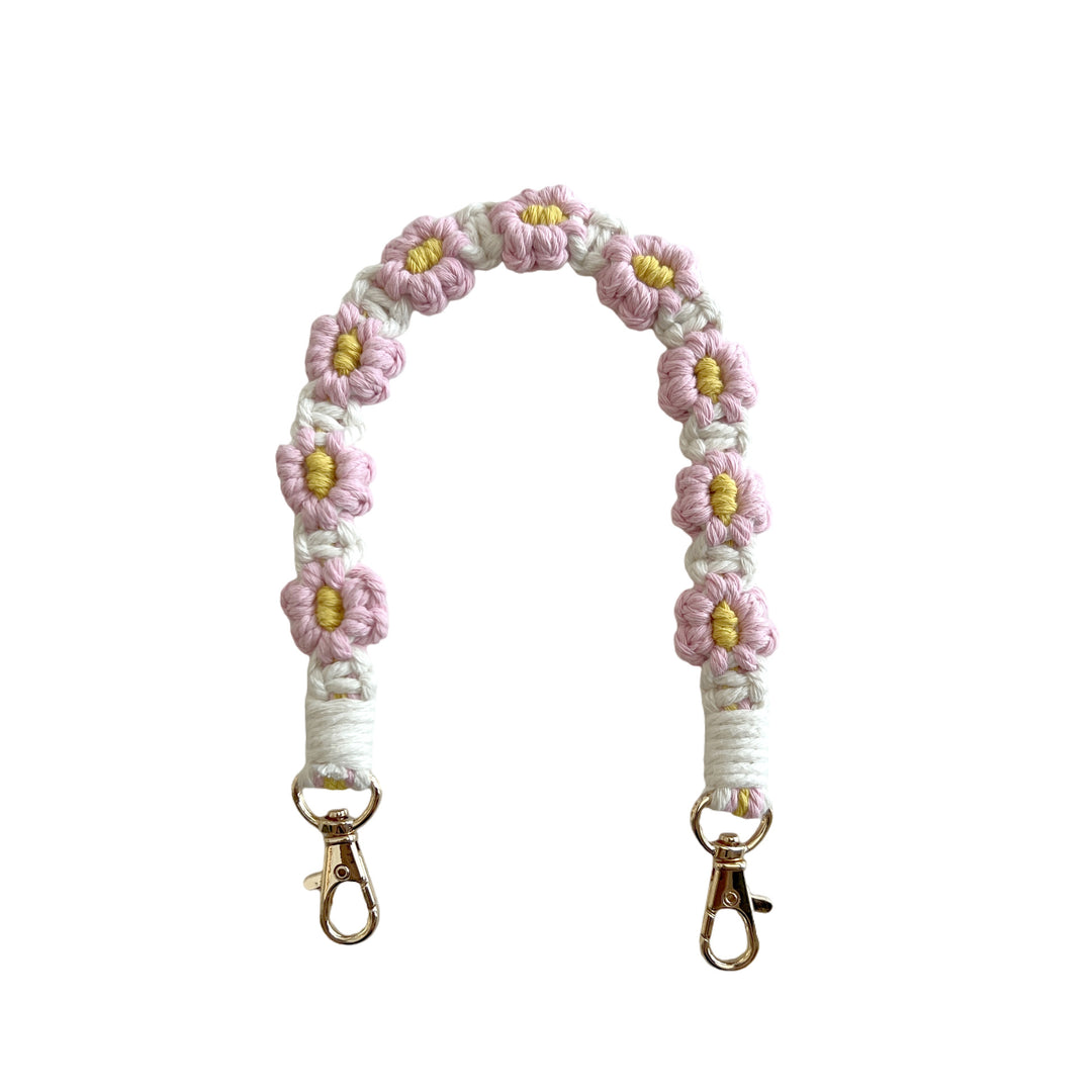Floral Macrame Keychain Strap Bowlift