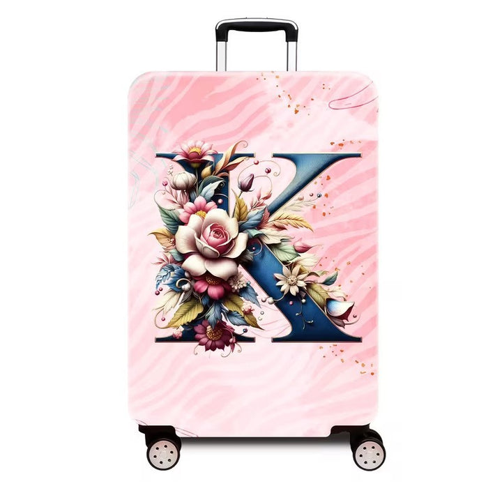 Ladies hard shell suitcase with luxurious floral design Bowlift