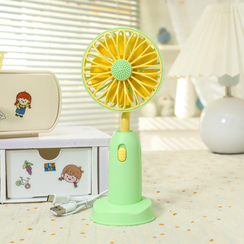 Women's Portable Hand Fan with Gentle Rotation Function Bowlift