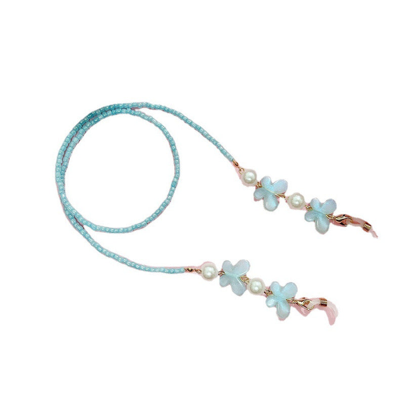 Floral Beaded Eyewear Chain Bowlift