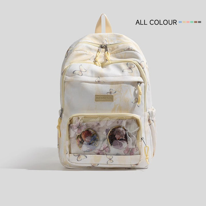 Stylish Butterfly Print Backpack Bowlift