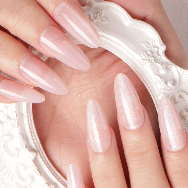 Glossy Stiletto Press-On Nail Extensions Bowlift