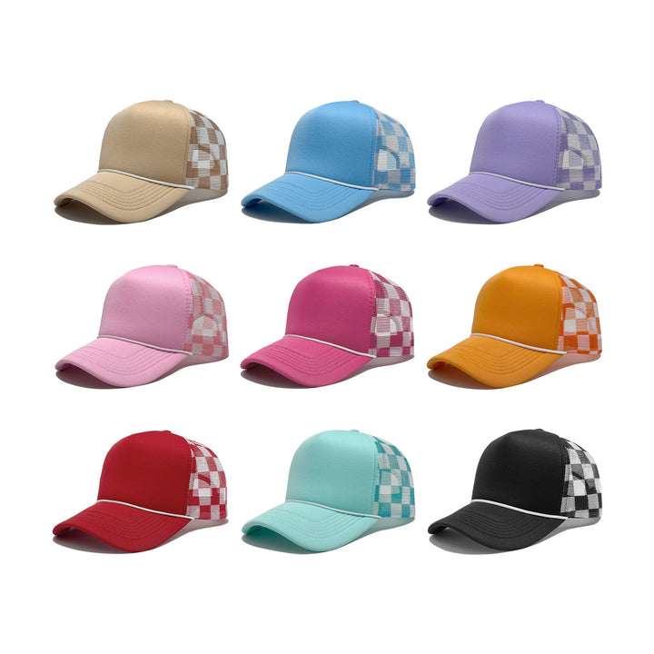 Women's Sporty Trucker Cap with Mesh Insert Bowlift