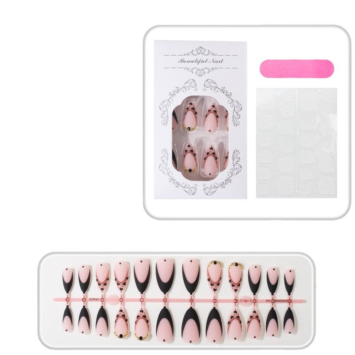 Unique Elegant Press-On Nail Tips Set Bowlift