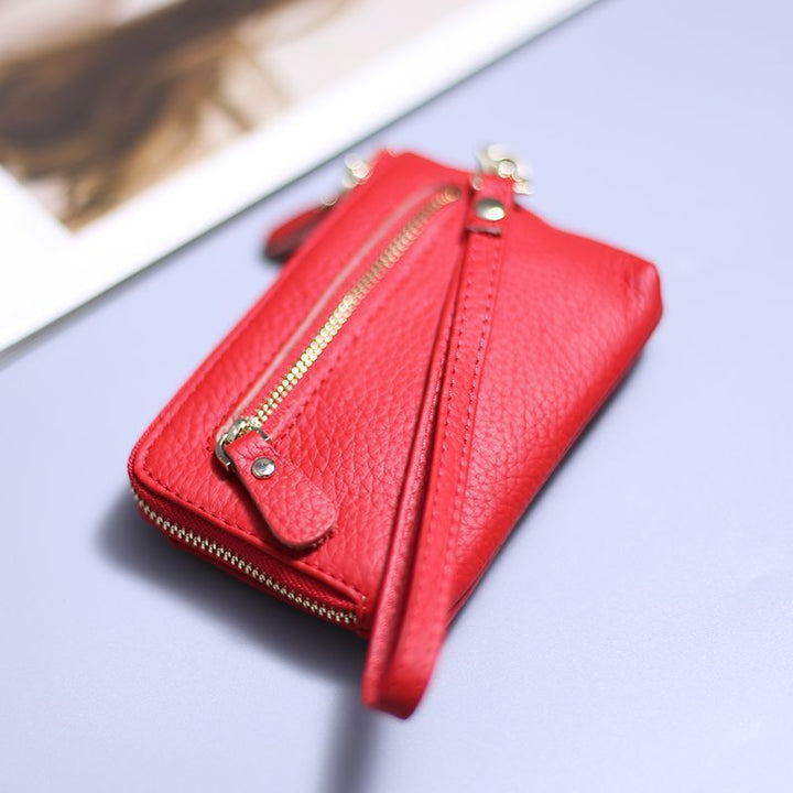 Luxe Textured Zippered Wallet Bowlift