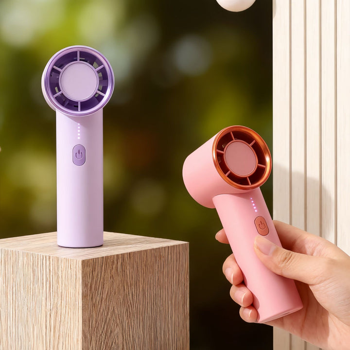 Women Portable Mini Hand Fan with USB Charging Function and Powerful Air Circulation Bowlift