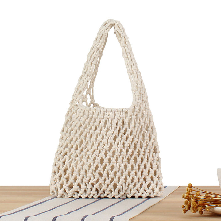 Handcrafted Tote Bag in Modern Mesh Design Bowlift