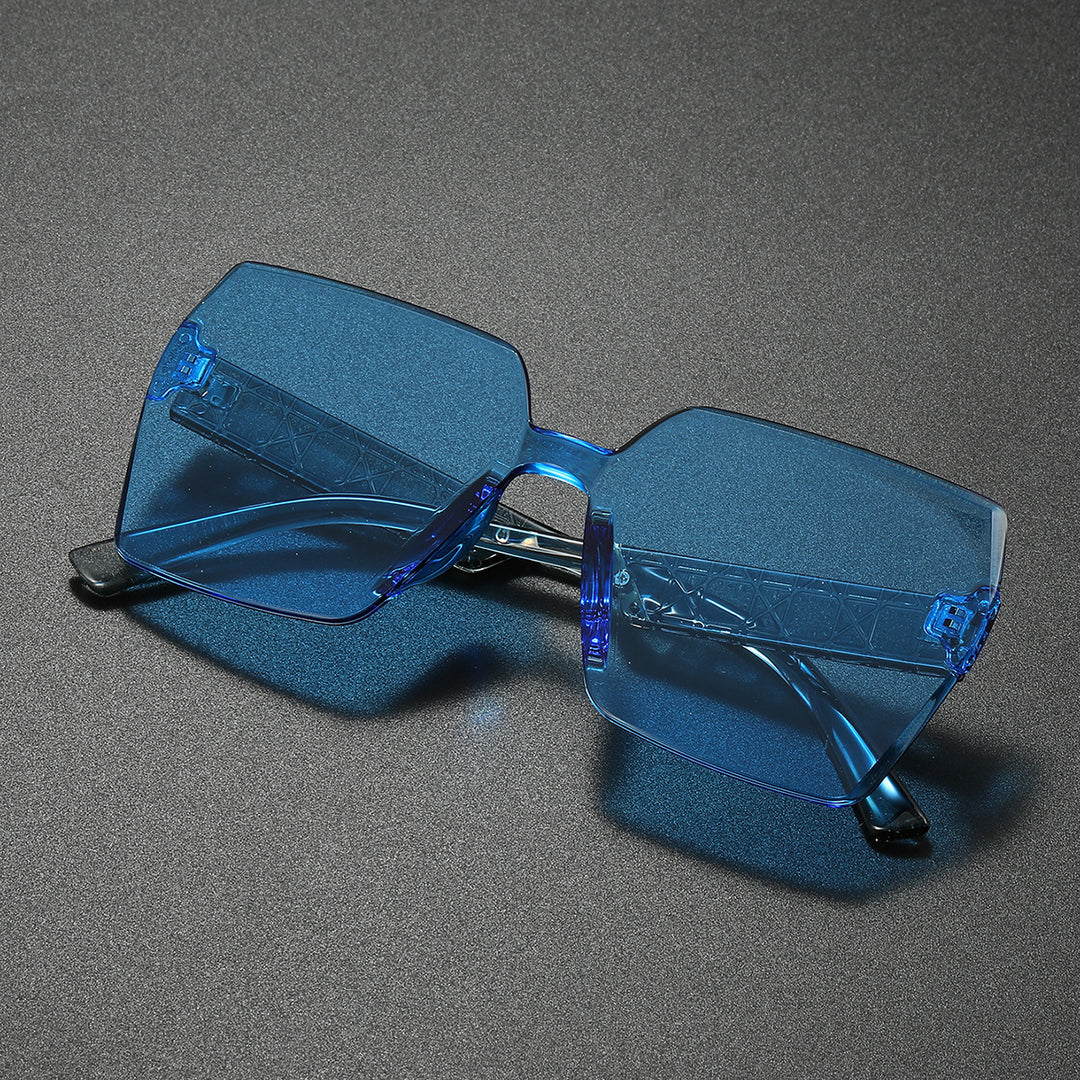Luxurious Oversized Hexagonal Sunglasses Bowlift