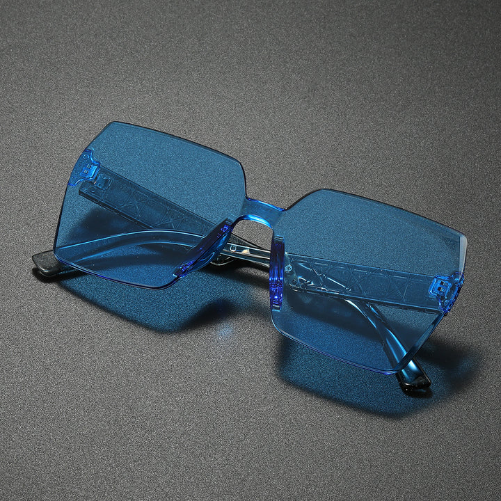 Luxurious Oversized Hexagonal Sunglasses Bowlift