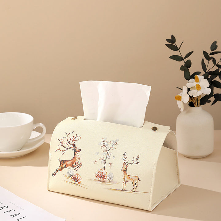 Artistic Floral Tissue Box Cover Bowlift