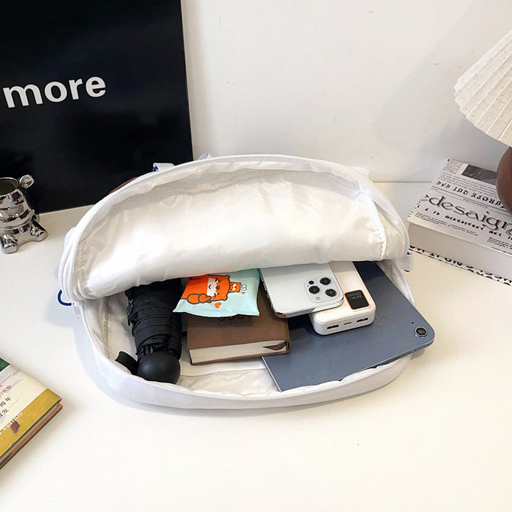 Plush backpack with clear window Bowlift