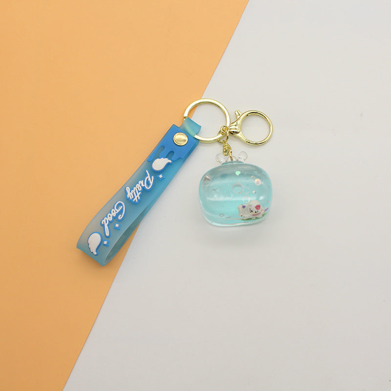 Unisex keychain with detailed water motif Bowlift