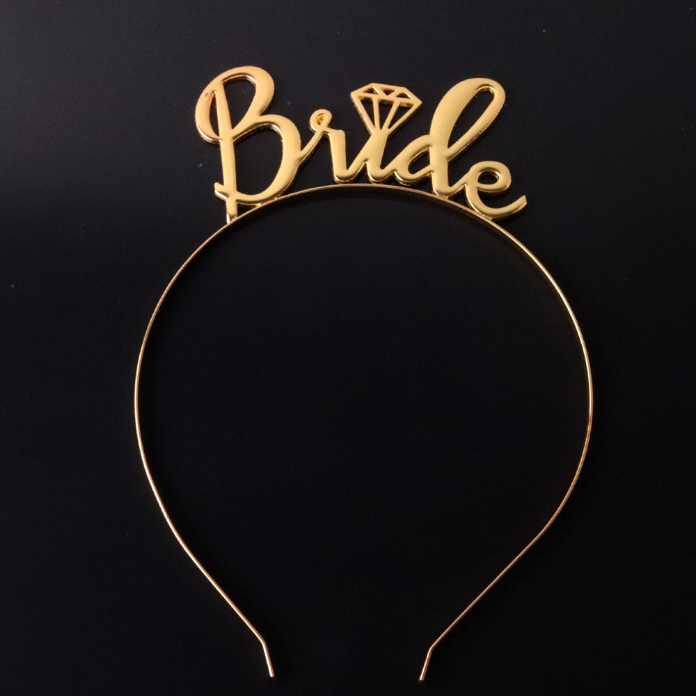 Women's Headband with "Bride" Inscription Bowlift