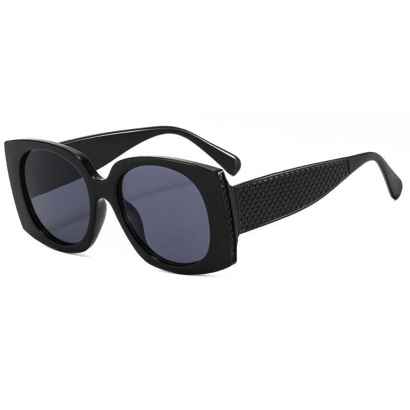 Women's fashionable oversized sunglasses with textured frame Bowlift