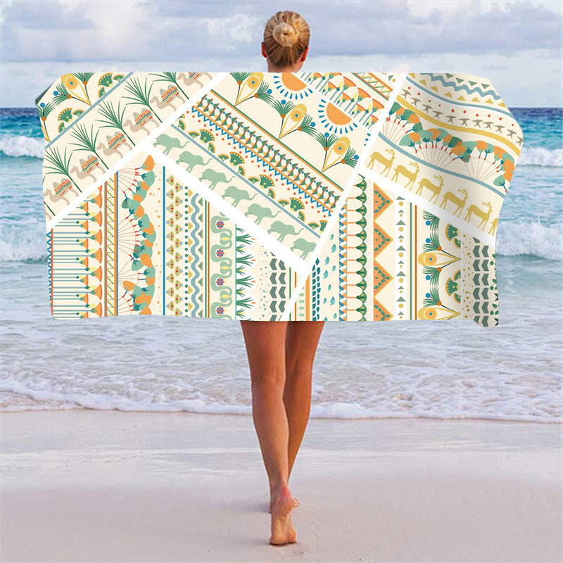 Beach towel with creative dollar design Bowlift