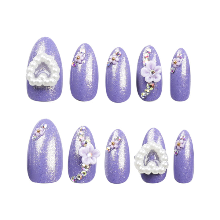 Artistic Nail Art with Floral Decorations Bowlift