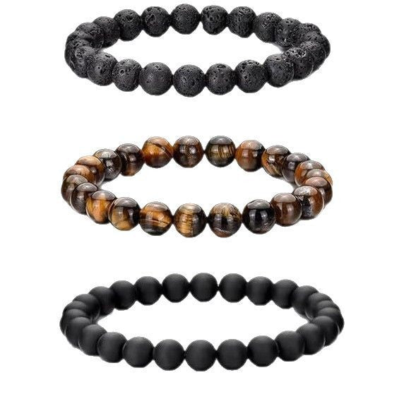 Natural Stone Beaded Bracelet Set Bowlift