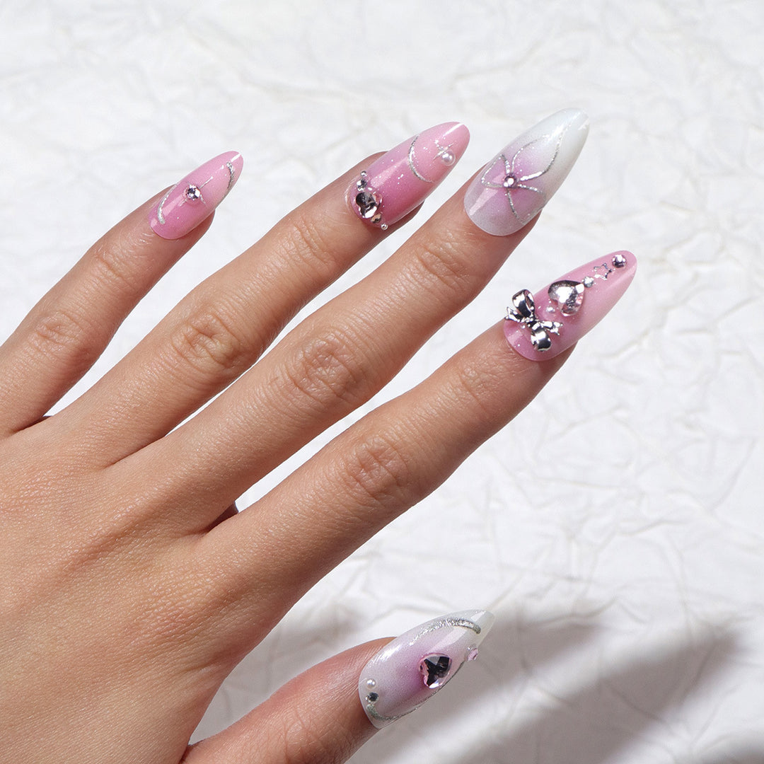 Decorative Long Stiletto Nail Art Bowlift