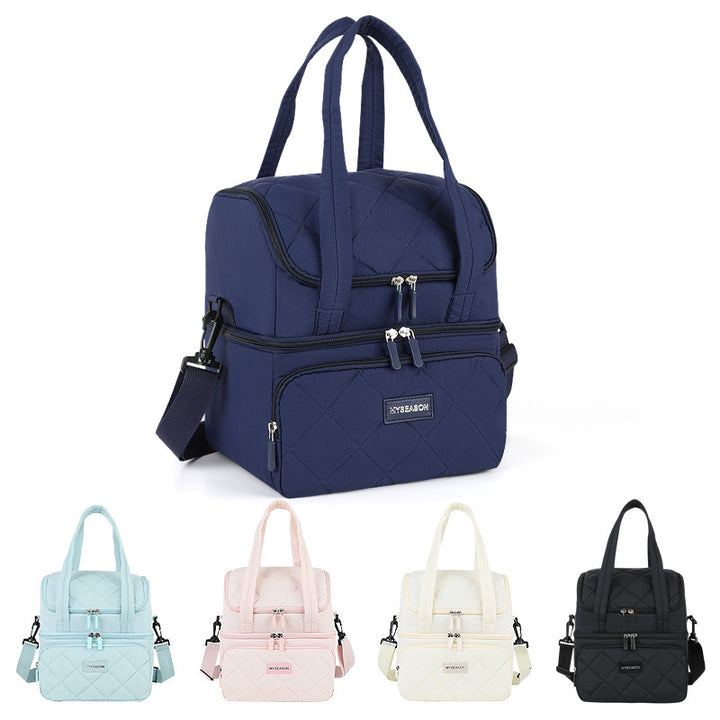 Quilted Insulated Lunch Carrier Bowlift
