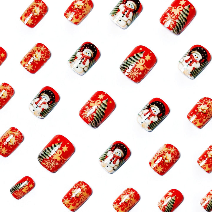 Festive Christmas Nail Art Bowlift