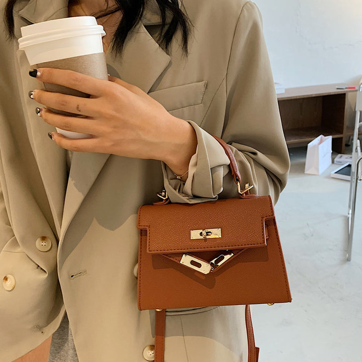 Structured Faux Leather Handbag Bowlift