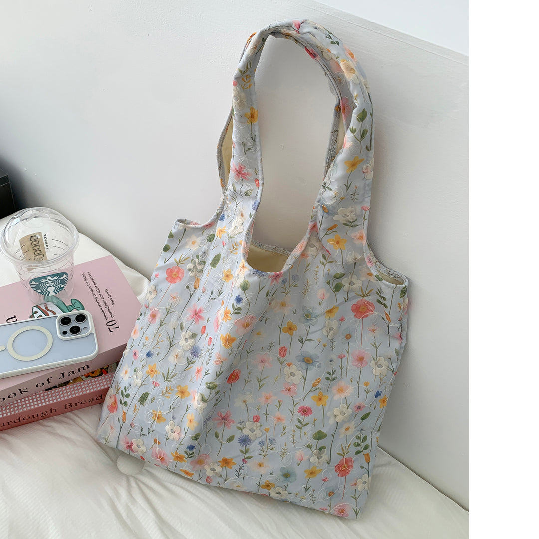 Eco-Friendly Tote Bag With Floral Design Bowlift