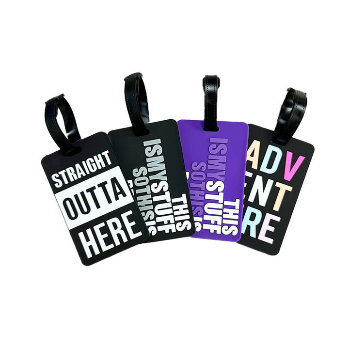 Adventure-Themed Luggage Tag Bowlift