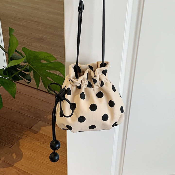 WoFun Polka Dot Drawstring Mini Handbag Bowlift