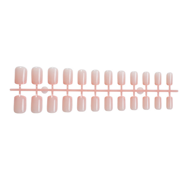 Artificial nail set with elegant French design and sparkling accents Bowlift