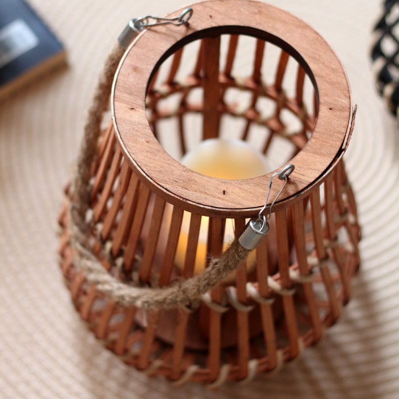Stylish lantern with hemp handle Bowlift