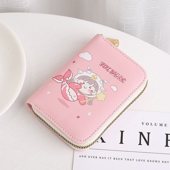 Cute Cartoon Character Zip Wallet Bowlift