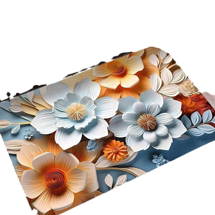 Flower Pattern Soft Indoor Mat Bowlift