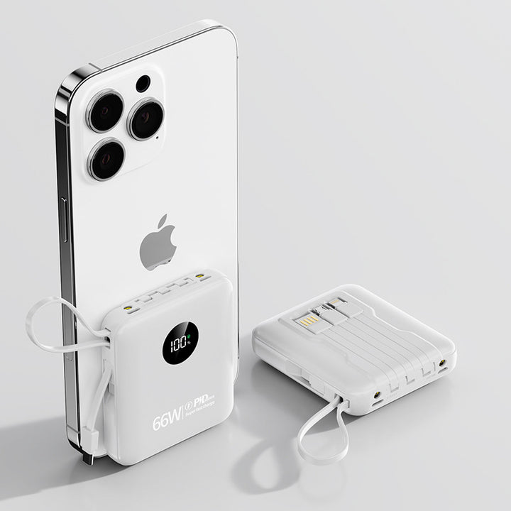 Portable 66W Powerbank with Fast Charging Function Bowlift