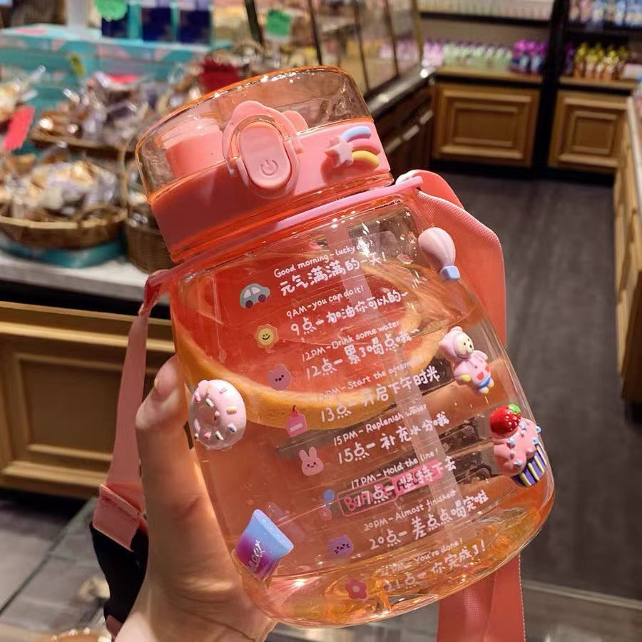 Ladies Playful Design Water Bottle Bowlift