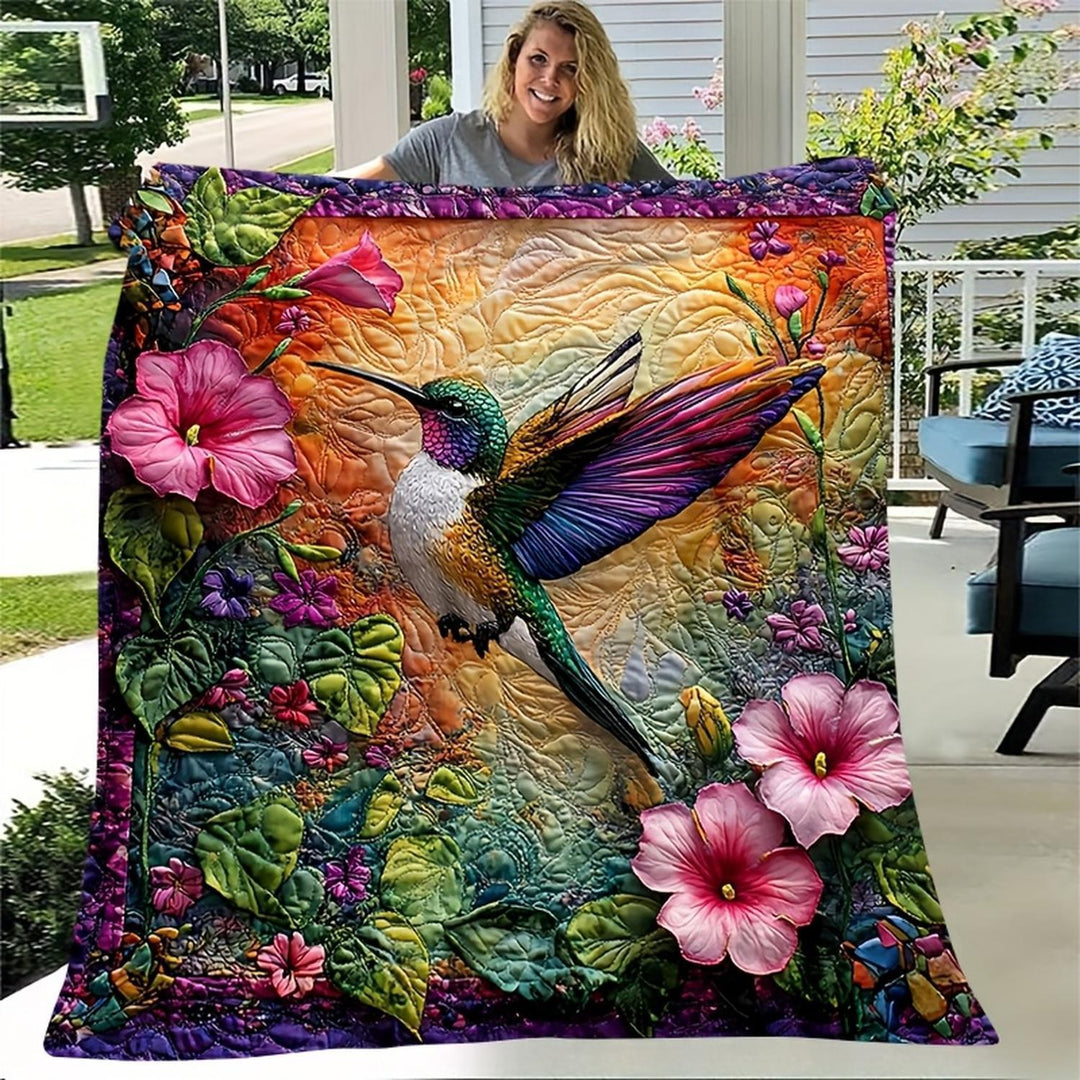 Artistic Floral Throw Blanket
